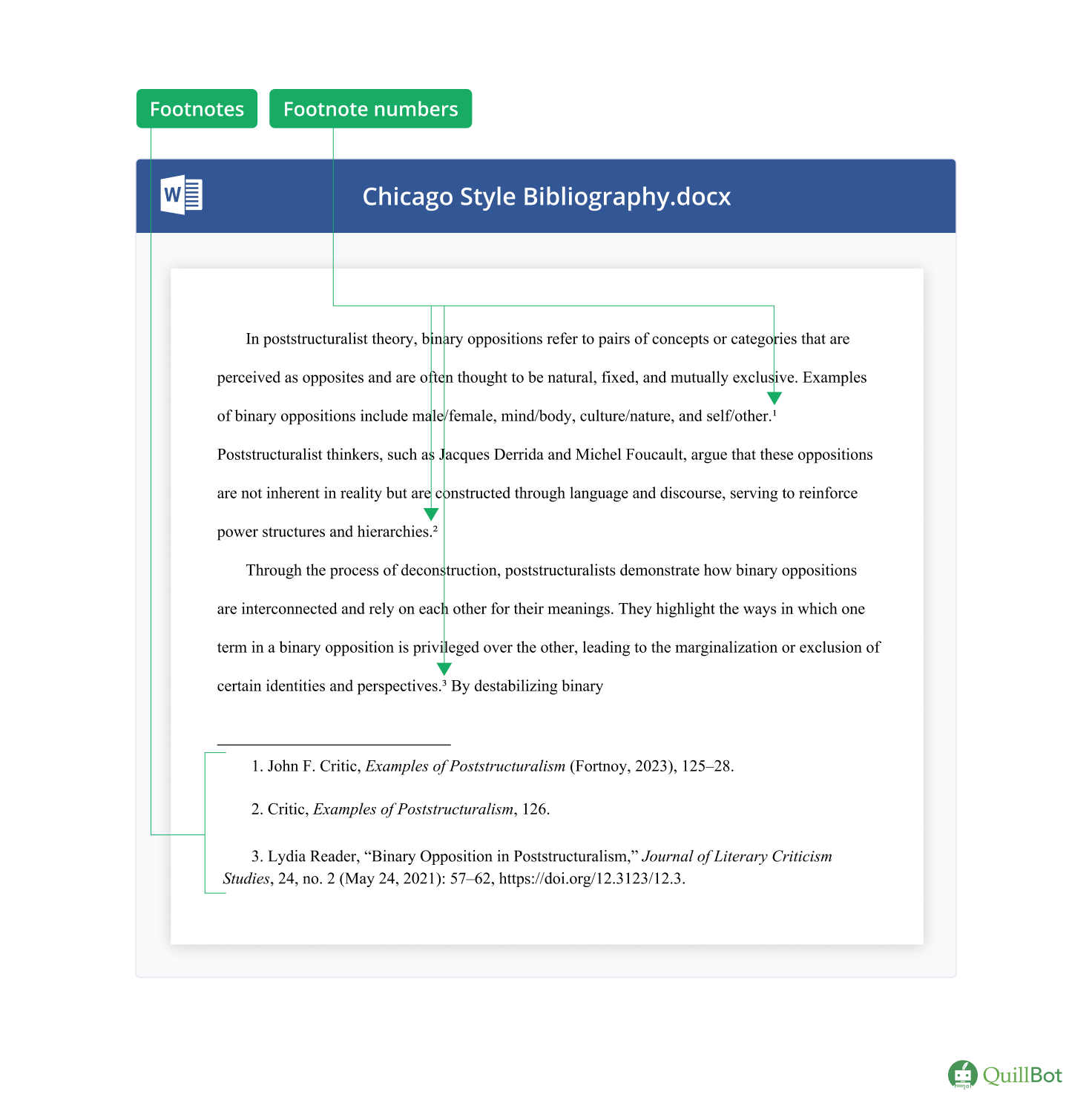 Chicago style bibliography entries