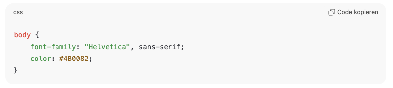 ChatGPT Beispiel-Code